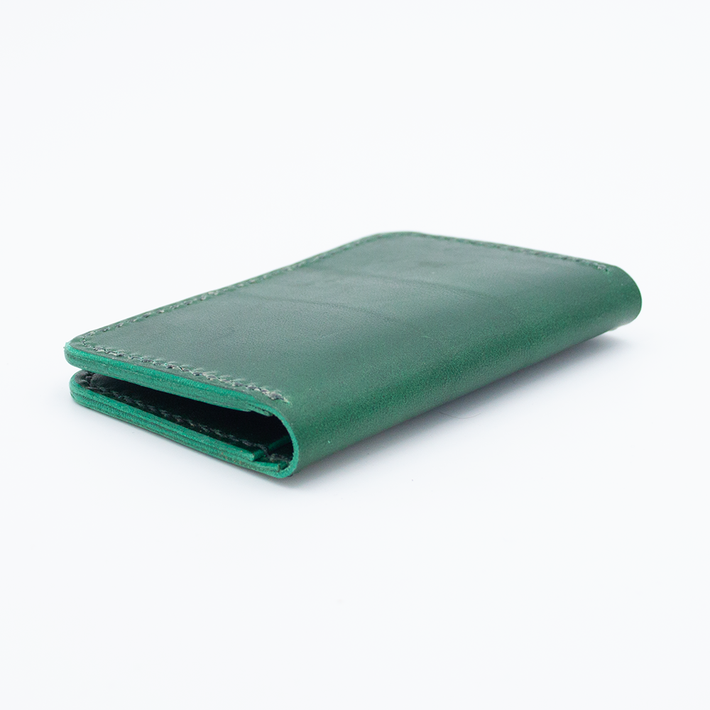 Card Holder (forest green Walpier Buttero Leather)
