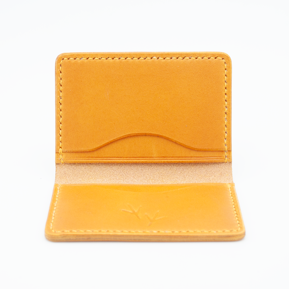 Card Holder (Yellow Walpier Buttero Leather)