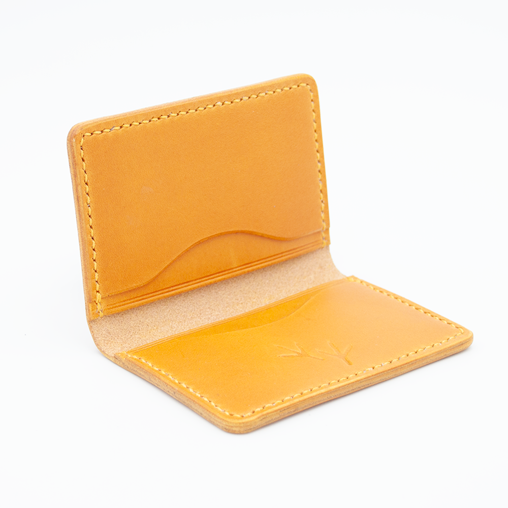 Card Holder (Yellow Walpier Buttero Leather)