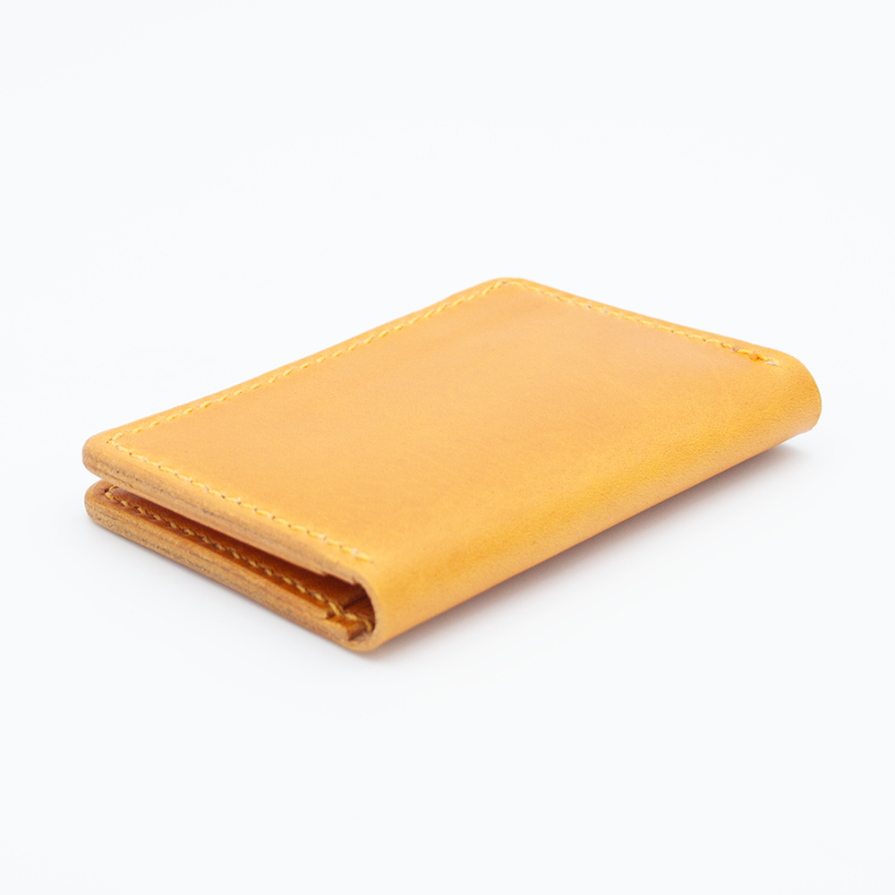 Card Holder (Yellow Walpier Buttero Leather)