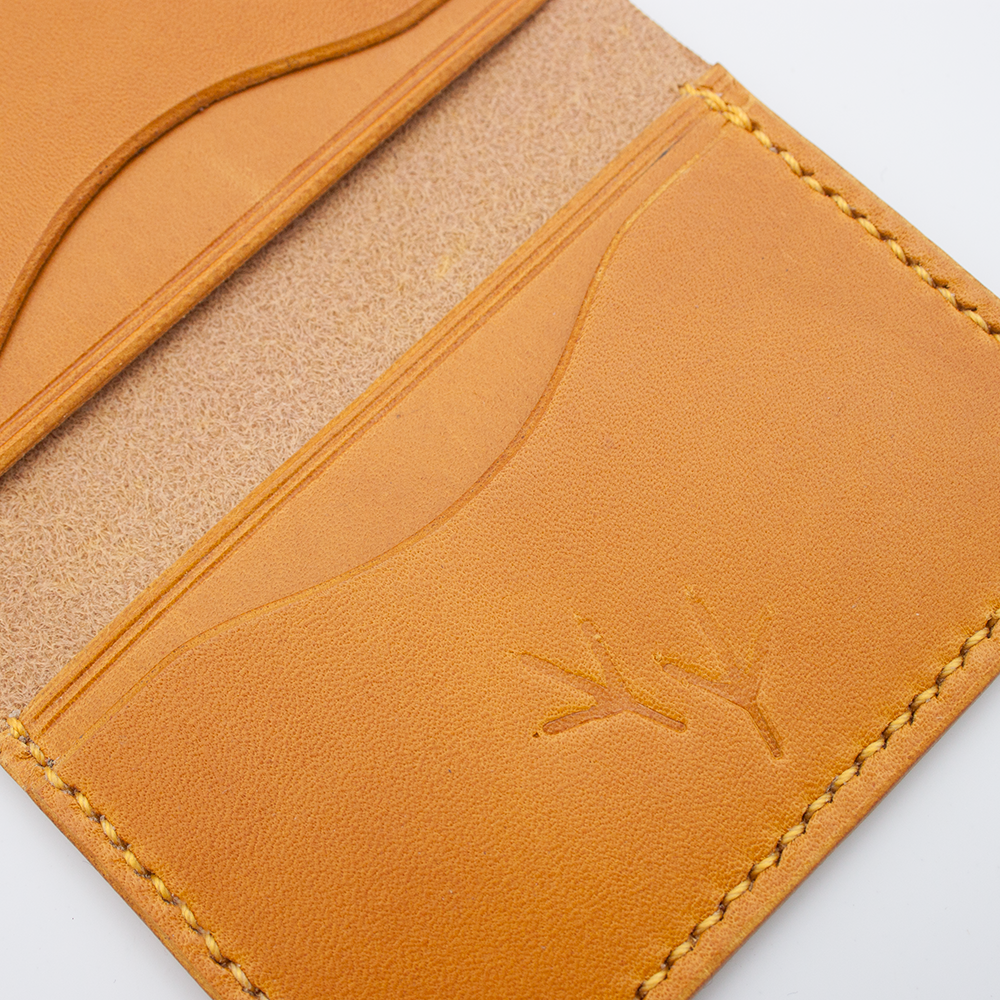 Card Holder (Yellow Walpier Buttero Leather)
