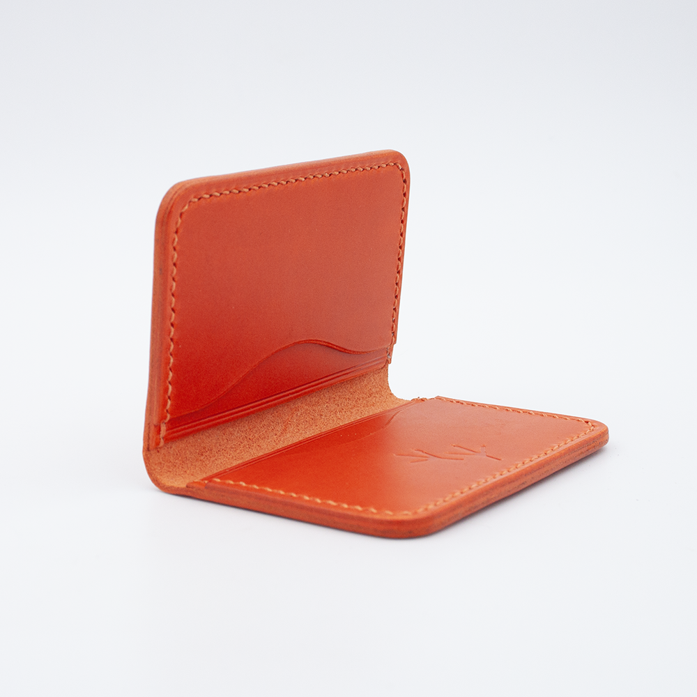 Card holder with Walpier Dollaro cover (orange)