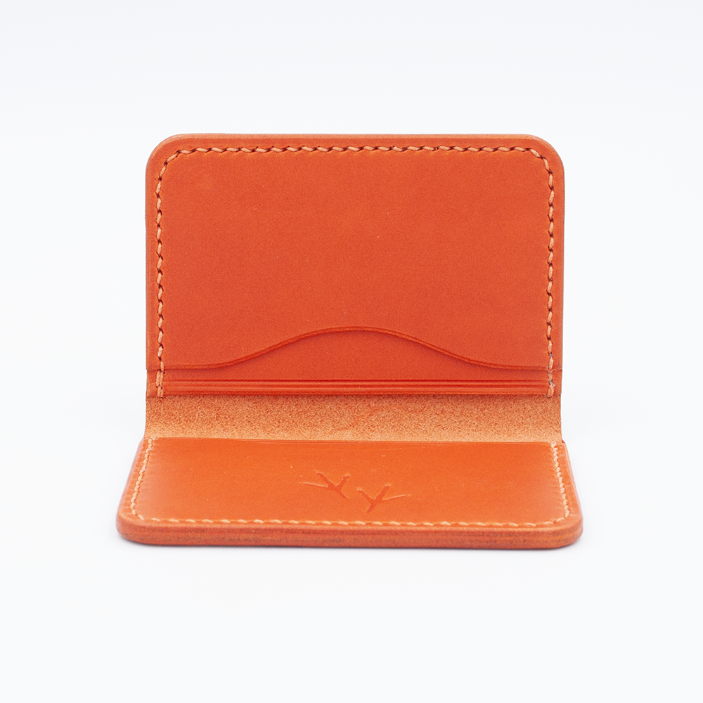 Card holder with Walpier Dollaro cover (orange)