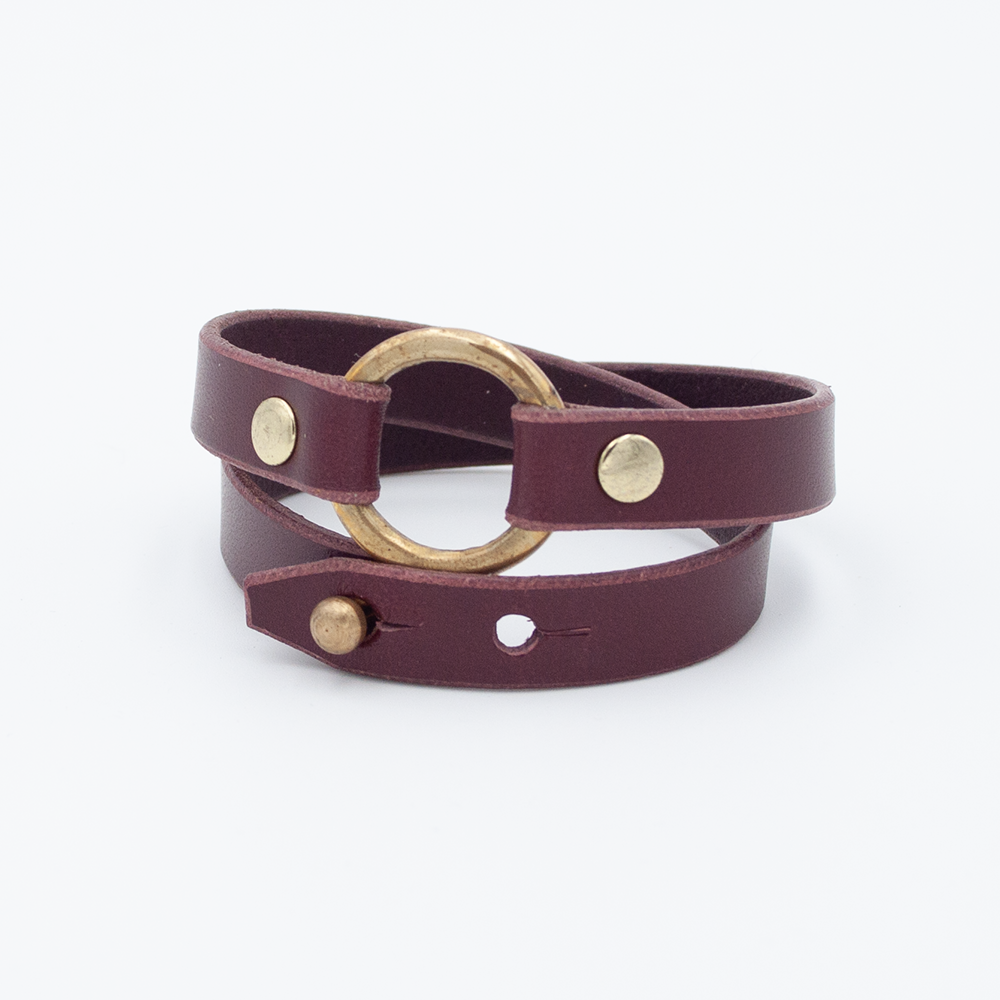 wrap bracelet Burngandy