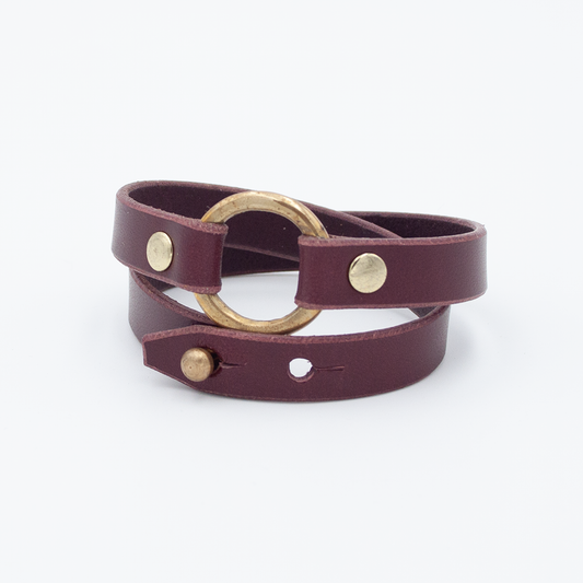 wrap bracelet Burngandy
