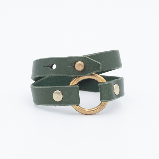 wrap bracelet (green)