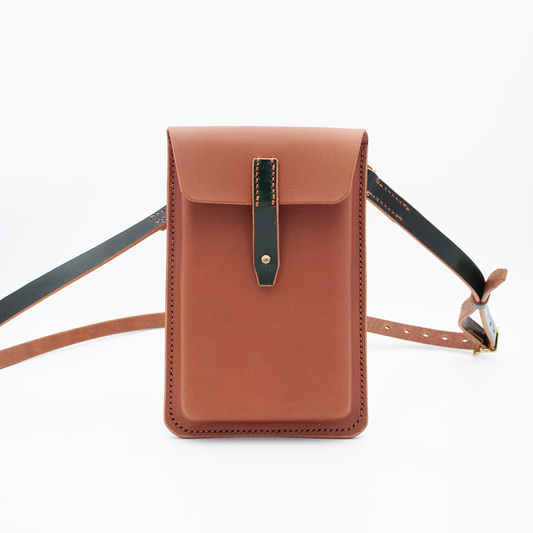 Phone Bag (Tan and Green)