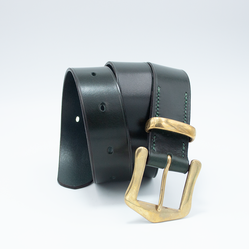 Green Aniline Leather Belt  (1.5")
