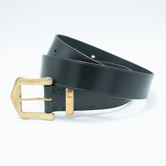 Green Aniline Leather Belt  (1.5")